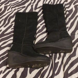 Black juicy Couture wedge Boots